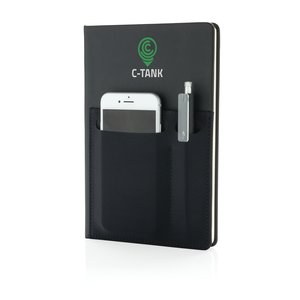 XD Collection P773.01 - A5 luksus notesbog med mobillomme