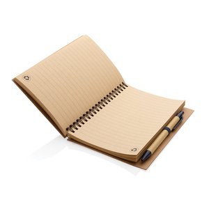 XD Collection P774.26 - Kraft spiral notesbog med pen