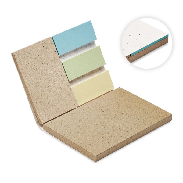 GROW ME Eco-Friendly Wildflower Seed Paper Memo Pad - GiftRetail MO6235