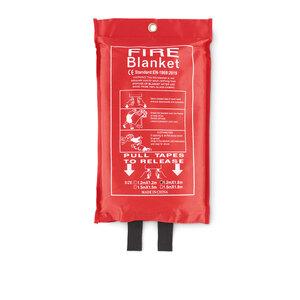 VATRA Large Glass Fibre Fire Blanket in PVC Pouch 120x180 - GiftRetail MO6386