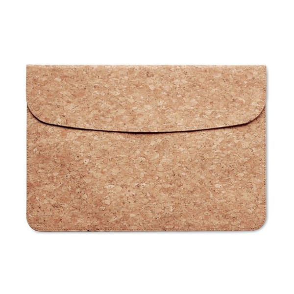 GRACE Eco-Friendly Cork Laptop Bag with Magnetic Flap - GiftRetail MO6448