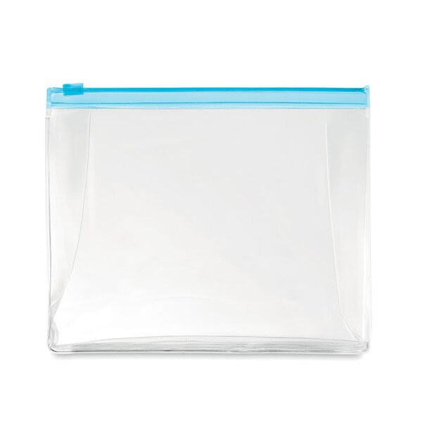 COSMOBAG Transparent PVC Zippered Cosmetic Travel Pouch - GiftRetail MO9627