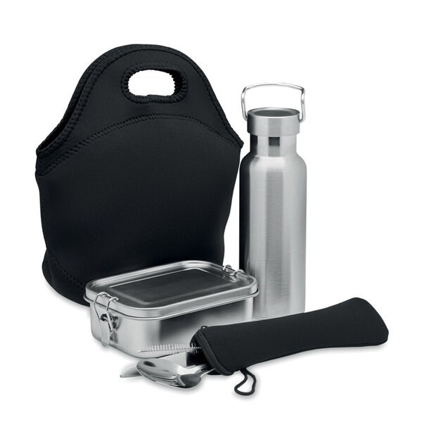 ILY Lunch set in stainless steel - GiftRetail MO6765