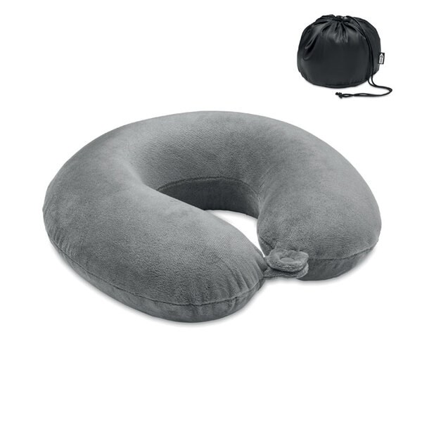 DREAMS Travel Pillow in 210D RPET - GiftRetail MO6842