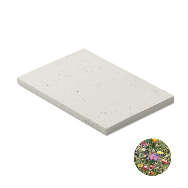 SEED BOOK Eco-Friendly A5 Notebook with Seed Paper Cover - GiftRetail MO2082