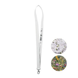 LANSEE Eco-Friendly Seed Paper Lanyard with Metal Hook - GiftRetail MO6906