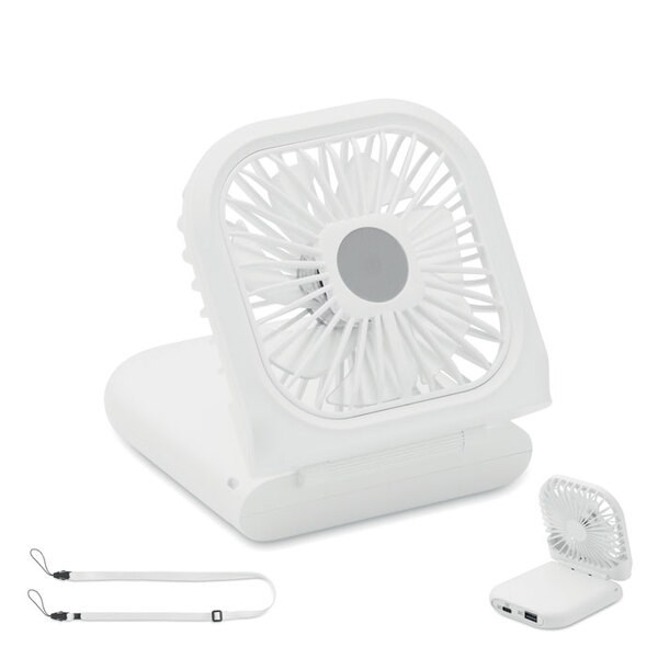 STANDFAN Portable Foldable Desk & Neck Fan with Power Bank