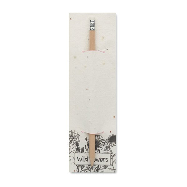 PENSEED Eco-Friendly Seed Paper Pouch with Natural Pencil - GiftRetail MO2257