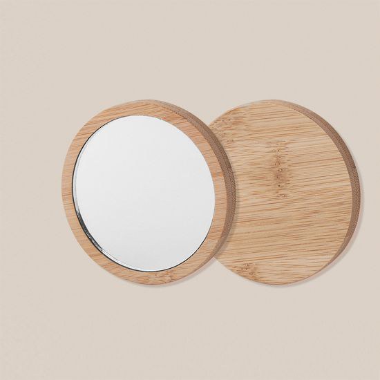 Goya 50659 - Bamboo Wood Frame Small Mirror CRIM