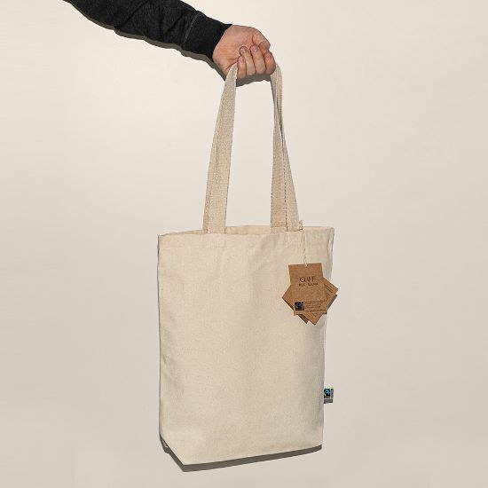 Goya 52044 - Fairtrade Cotton Bag with Long Handles CLIFF