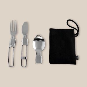 Goya 52056 - Stainless Steel Cutlery Set with RPET Bag CLIMB