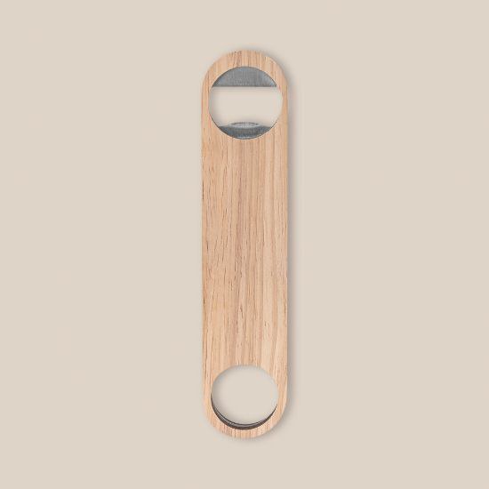 Goya 52501 - Stainless Steel & Rubber Wood Bottle Opener TRISTAN