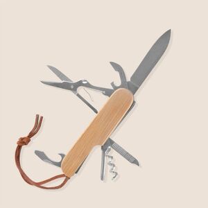 Goya 52537 - 7-Function Stainless Steel Bamboo Multifunction Knife KUBI