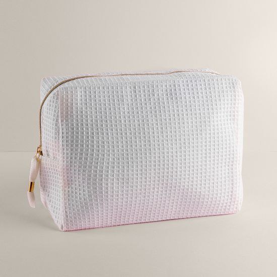 Goya 53035 - Cotton Waffle Toilet Bag with Golden Handle GARONA