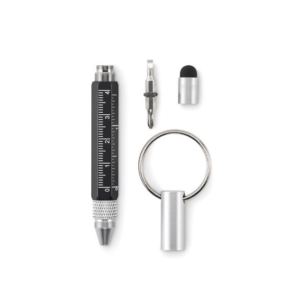 TWEN Key ring with twist action pen - GiftRetail MO2529