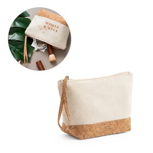 100% cotton and cork toiletry bag - Egotier 92735