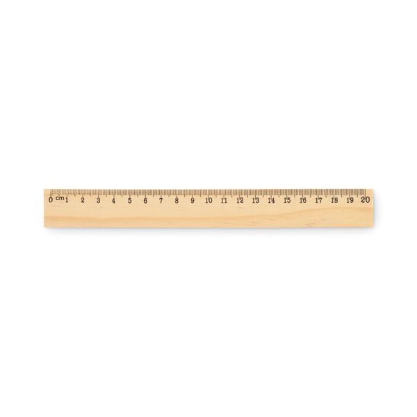 RULER20 Wooden ruler 20cm - GiftRetail MO2917