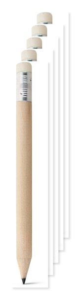 Pakke med 50 Egotier 91759 - mini blyant med visklæder