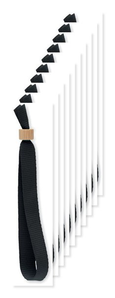 Pack of 100 GiftRetail MO6706 - FIESTA RPET Eco-Friendly RPET Polyester Event Wristband