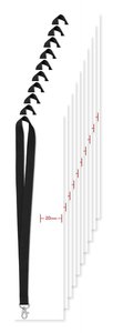 Pack of 100 GiftRetail MO9058 - SIMPLE LANY - Premium 20mm Lanyard with Metal Hook - Sublimation Print