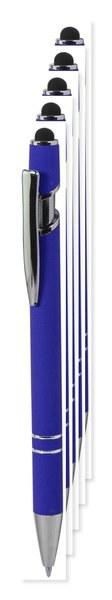 Pakke med 5 Goya 37513RE - Genbrugsaluminium Pen med Gummi & Touch Pointer EVEN
