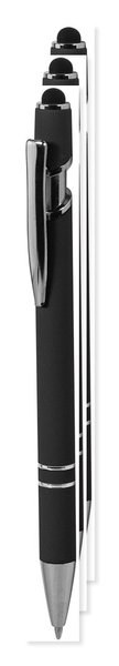 Pakke med 30 Goya 37513RE - Genbrugsaluminium Pen med Gummi & Touch Pointer EVEN