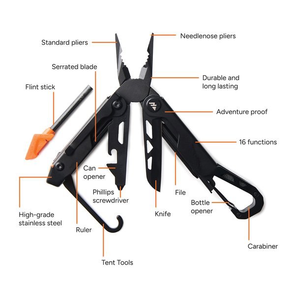Nordic Drift ND500.04 - Nordic Drift Adventure Multi-function Pliers