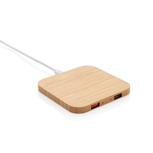 XD Collection P308.14 - Bamboo 5W wireless charger with USB