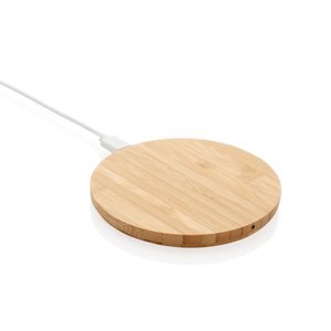 XD Collection P308.22 - 5W trådløs bambus oplader, rund