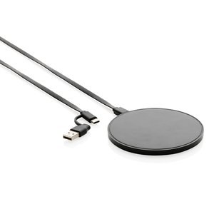 XD Collection P308.66 - 10W trådløs oplader i RCS genanvendt plast