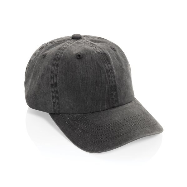 BEAU AWARE™ vasket cap med 6 paneler i bomuldstwill 270g/m²