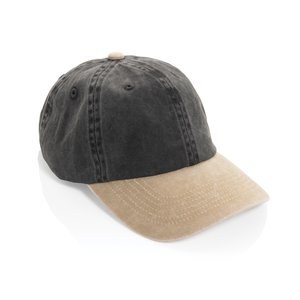 XD Xclusive P453.14 - BEAU AWARE™ vasket 6-panels cap i tofarvet bomuldstwill, 270