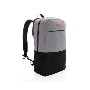 XD Collection P760.05 - Moderne 15.6" USB & RFID laptop taske PVC fri