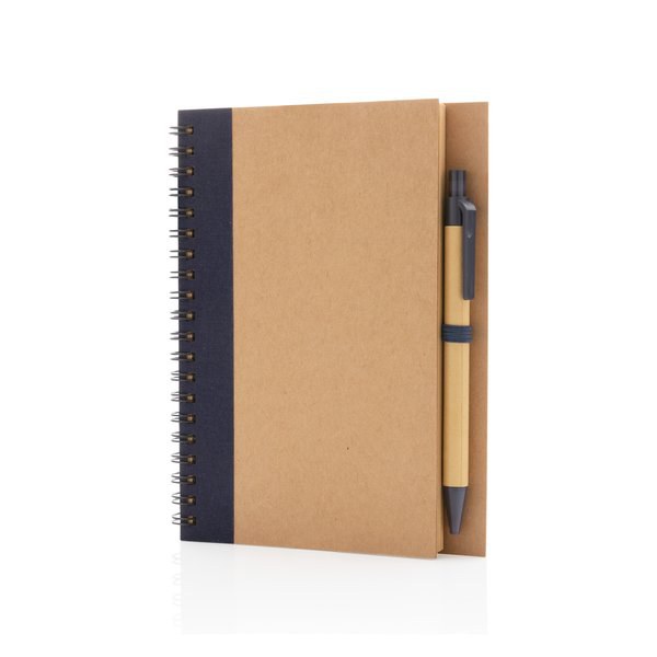XD Collection P774.26 - Kraft spiral notesbog med pen