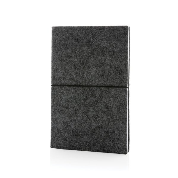 A5 softcover notesbog med genbrugsfilt