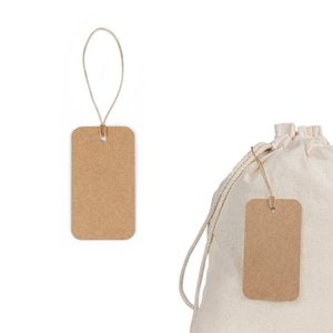 Rektangulær etiket lavet af 100% genbrugspapir (700 g/m²) - Egotier 93671
