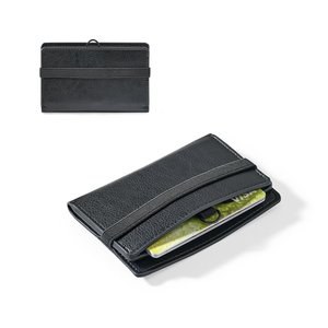 PU kortholder med elastisk lukning - Egotier 95128